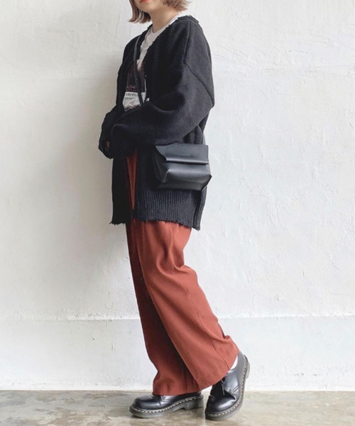 EPIMI E'PIMMY（エピミエピミー）の「【ユニセックス】ダメージ3wayオーバーニット（ニット/セーター・レディース・ブラック/ベージュ/ブラウン/オフホワイト/ミント/ブルー・MEDIUM）」の10枚目の写真