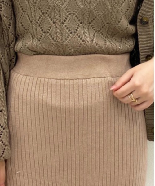 apres jour（アプレジュール）の「裾フリルニットスカート【ZOZOTOWN限定アイテム】（スカート・レディース・モカ/ベージュ/ピンクベージュ・フリー）」の16枚目の写真