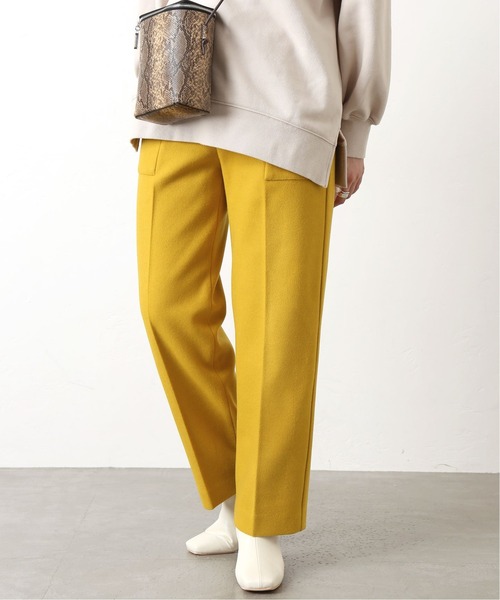 Simplicite(サンプリシテ)の「カットメルトンアウトポケットパンツ◆(その他パンツ・レディース・ベージュ/パープル/イエロー・FREE)」の1枚目の写真