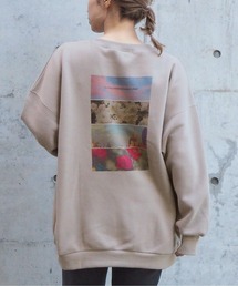 2020AW 裏起毛フォトプリントプルオーバー
