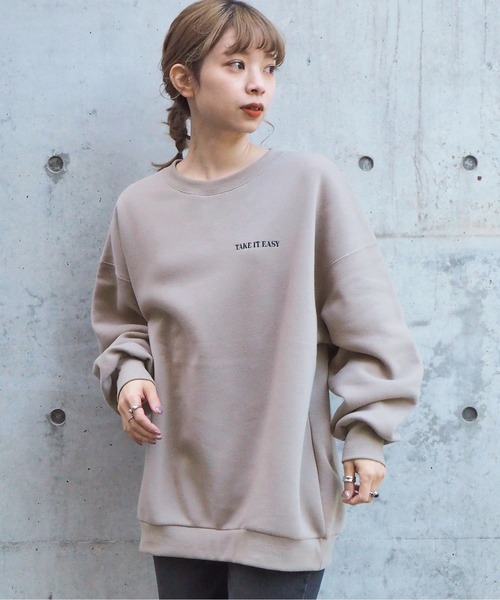 tiptop(ティップトップ)の「2020AW 裏起毛フォトプリントプルオーバー(スウェット・レディース・オフホワイト/アイボリー/ブラック/スミクロ/ライトベージュ/ベージュ・FREE)」の15枚目の写真