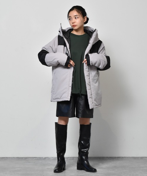【セール】ボリュームネック切替フェイクダウンジャケット/レディース メンズ（ダウンジャケット/コート）｜Starting Over（スターティングオーバー）