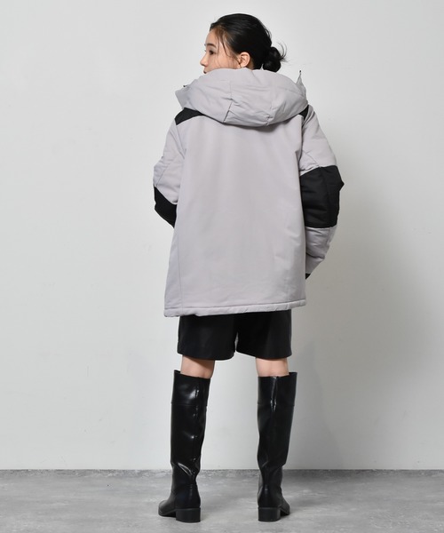 【セール】ボリュームネック切替フェイクダウンジャケット/レディース メンズ（ダウンジャケット/コート）｜Starting Over（スターティングオーバー）