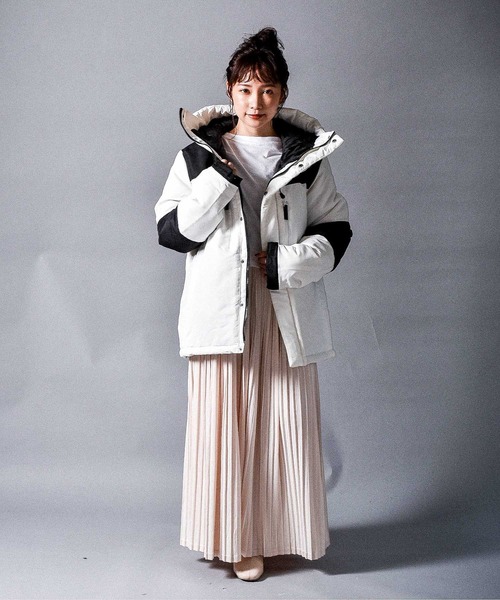 【セール】ボリュームネック切替フェイクダウンジャケット/レディース メンズ（ダウンジャケット/コート）｜Starting Over（スターティングオーバー）