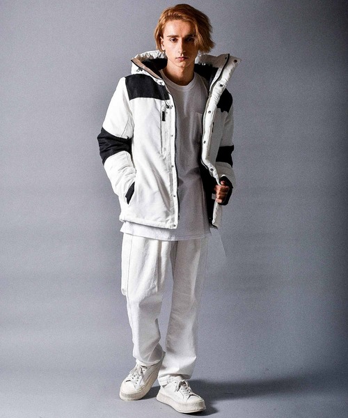 【セール】ボリュームネック切替フェイクダウンジャケット/レディース メンズ（ダウンジャケット/コート）｜Starting Over（スターティングオーバー）