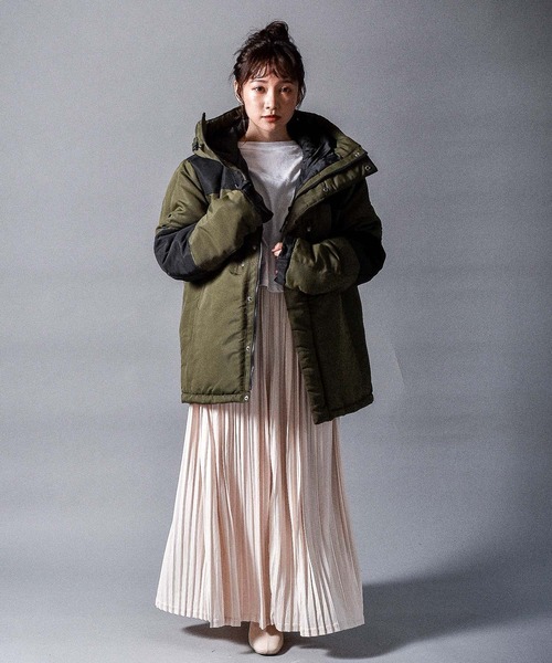 【セール】ボリュームネック切替フェイクダウンジャケット/レディース メンズ（ダウンジャケット/コート）｜Starting Over（スターティングオーバー）