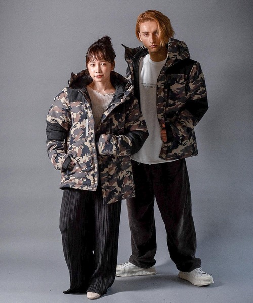 【セール】ボリュームネック切替フェイクダウンジャケット/レディース メンズ（ダウンジャケット/コート）｜Starting Over（スターティングオーバー）