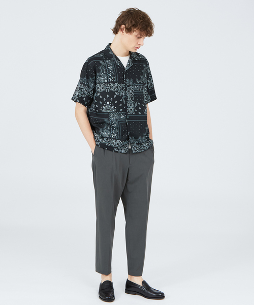 ABAHOUSE（アバハウス）の「サイロツイル ワイドテーパードパンツ（その他パンツ・メンズ・ベージュ/ブラック/グリーン/チャコールグレー・44/48/46）」の17枚目の写真