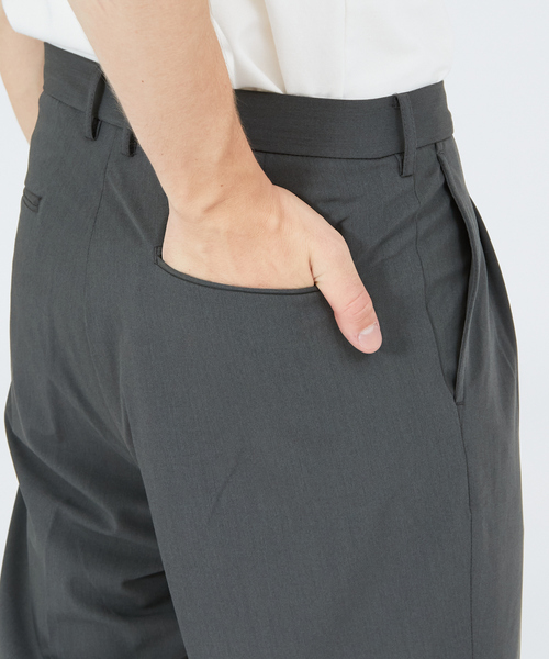 ABAHOUSE（アバハウス）の「サイロツイル ワイドテーパードパンツ（その他パンツ・メンズ・ベージュ/ブラック/グリーン/チャコールグレー・44/48/46）」の10枚目の写真