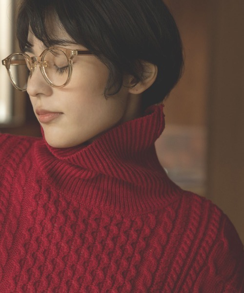 marjour（マージュール）の「CLEAR FRAME GLASSES（メガネ・レディース・クリア/クリアブラウン・FREE）」の7枚目の写真