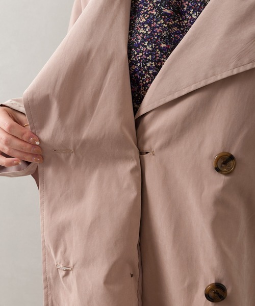 SpRay（スプレイ）の「ピーチキャンディスリーブトレンチコート（トレンチコート・レディース・ベージュ/ブルー/ピンクベージュ/ライトベージュ/グレイッシュベージュ・MEDIUM/LARGE）」の12枚目の写真