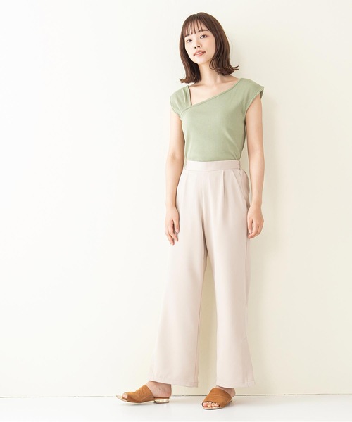 INNOCENT BLUE(イノセントブルー)の「【innocent blue/イノセントブルー】サイドスリットスラックスパンツ ワイドパンツ サイドベントパンツ(その他パンツ・レディース・ライトグレー/ライトグリーン/ブラウン/ブルー/パープル/ブラック・MEDIUM)」の21枚目の写真
