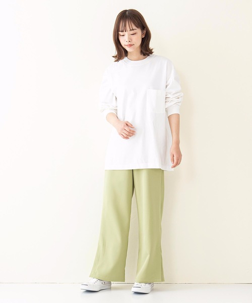 INNOCENT BLUE(イノセントブルー)の「【innocent blue/イノセントブルー】サイドスリットスラックスパンツ ワイドパンツ サイドベントパンツ(その他パンツ・レディース・ライトグレー/ライトグリーン/ブラウン/ブルー/パープル/ブラック・MEDIUM)」の12枚目の写真
