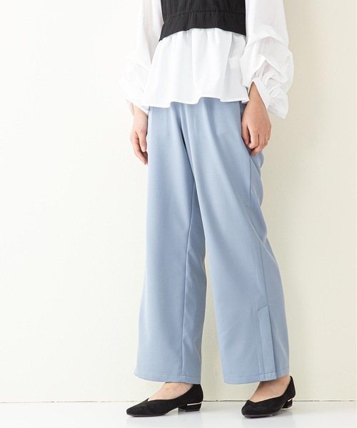 INNOCENT BLUE(イノセントブルー)の「【innocent blue/イノセントブルー】サイドスリットスラックスパンツ ワイドパンツ サイドベントパンツ(その他パンツ・レディース・ライトグレー/ライトグリーン/ブラウン/ブルー/パープル/ブラック・MEDIUM)」の10枚目の写真
