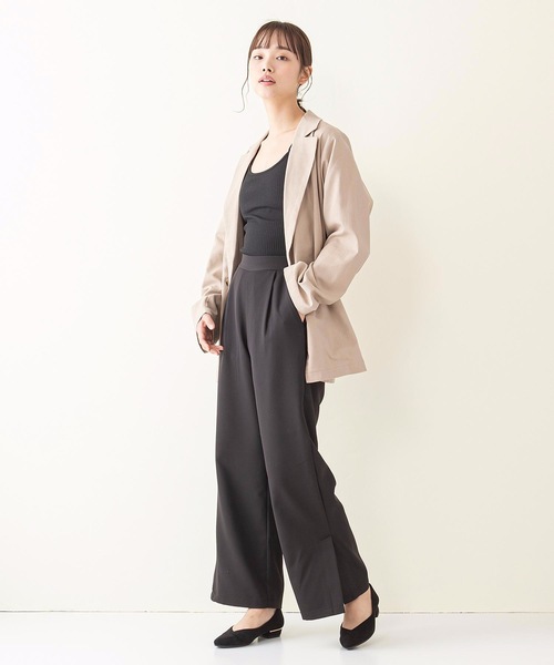 INNOCENT BLUE(イノセントブルー)の「【innocent blue/イノセントブルー】サイドスリットスラックスパンツ ワイドパンツ サイドベントパンツ(その他パンツ・レディース・ライトグレー/ライトグリーン/ブラウン/ブルー/パープル/ブラック・MEDIUM)」の14枚目の写真