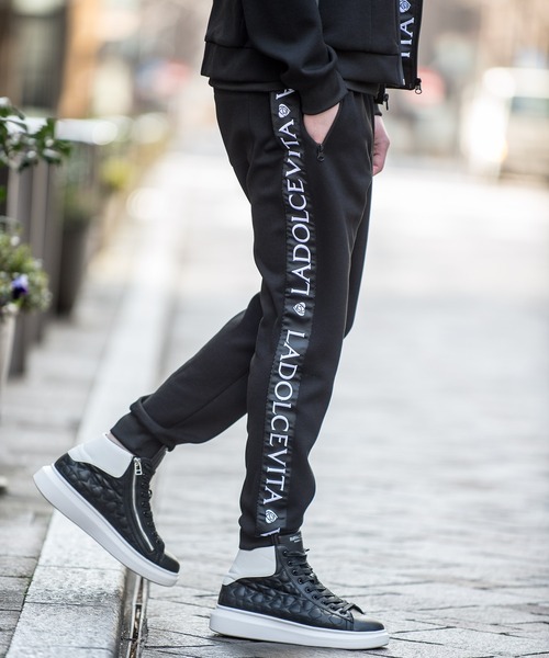 Buffalo Bobs(バッファローボブズ)の「TROMPE-L'OEIL(トロンプ-ルイユ)トラックパンツ ジャージ(その他パンツ・メンズ・ホワイト/ブラック・2-3/1-2)」の15枚目の写真
