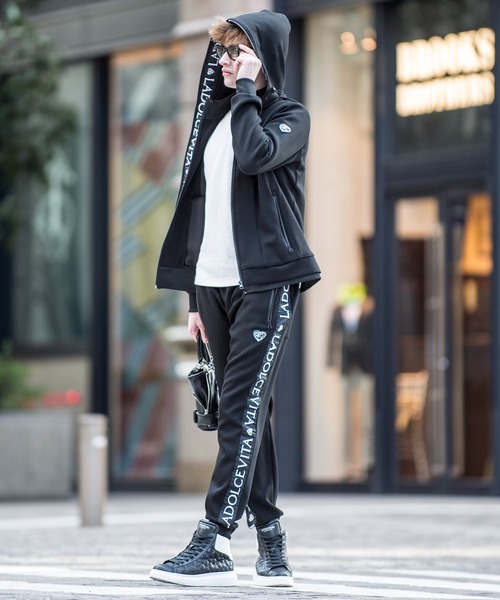 Buffalo Bobs(バッファローボブズ)の「TROMPE-L'OEIL(トロンプ-ルイユ)トラックパンツ ジャージ(その他パンツ・メンズ・ホワイト/ブラック・2-3/1-2)」の16枚目の写真
