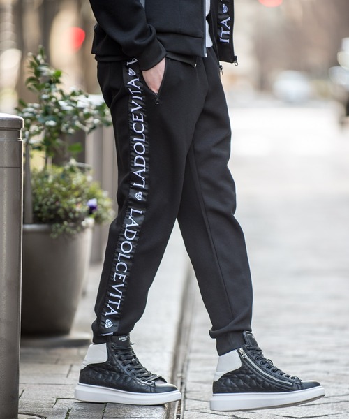 Buffalo Bobs(バッファローボブズ)の「TROMPE-L'OEIL(トロンプ-ルイユ)トラックパンツ ジャージ(その他パンツ・メンズ・ホワイト/ブラック・2-3/1-2)」の8枚目の写真