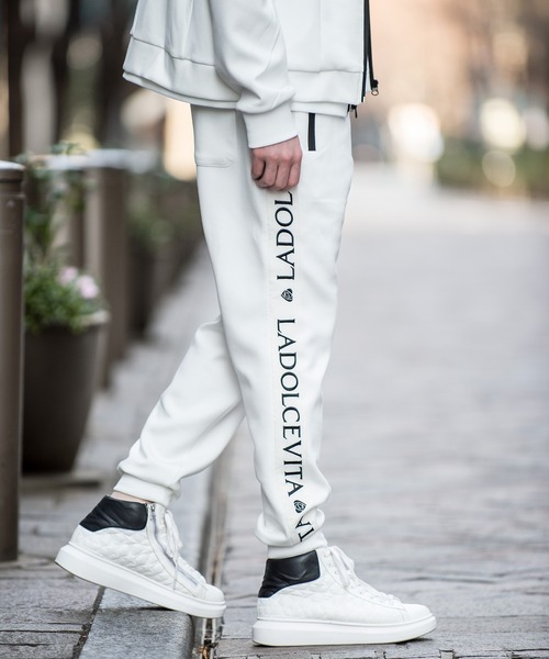 Buffalo Bobs(バッファローボブズ)の「TROMPE-L'OEIL(トロンプ-ルイユ)トラックパンツ ジャージ(その他パンツ・メンズ・ホワイト/ブラック・2-3/1-2)」の19枚目の写真