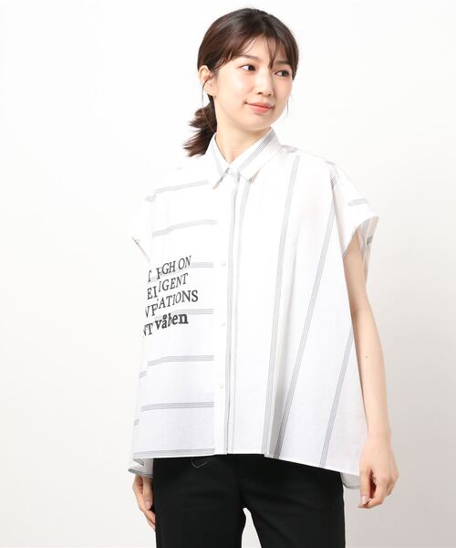 blanc basque(ブランバスク)の「【BLANC basque】Cliストライプ(シャツ/ブラウス・レディース・ネイビー/ホワイト・FREE)」の18枚目の写真