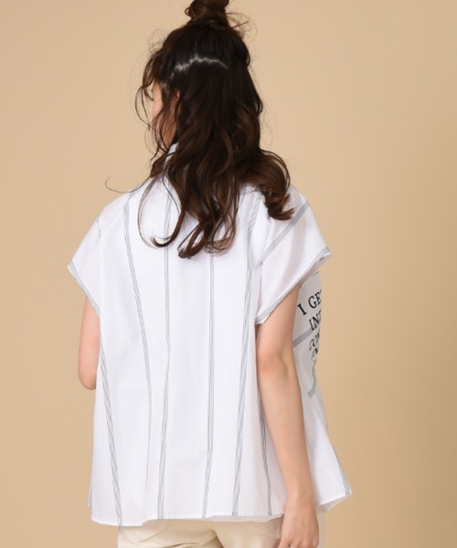 blanc basque(ブランバスク)の「【BLANC basque】Cliストライプ(シャツ/ブラウス・レディース・ネイビー/ホワイト・FREE)」の7枚目の写真