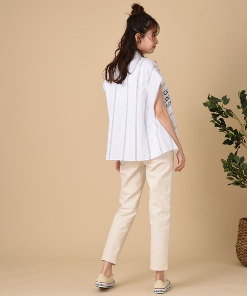 blanc basque(ブランバスク)の「【BLANC basque】Cliストライプ(シャツ/ブラウス・レディース・ネイビー/ホワイト・FREE)」の9枚目の写真