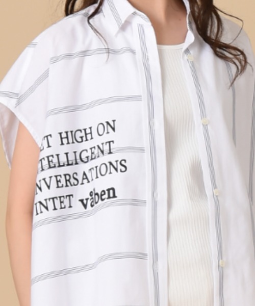 blanc basque(ブランバスク)の「【BLANC basque】Cliストライプ(シャツ/ブラウス・レディース・ネイビー/ホワイト・FREE)」の10枚目の写真