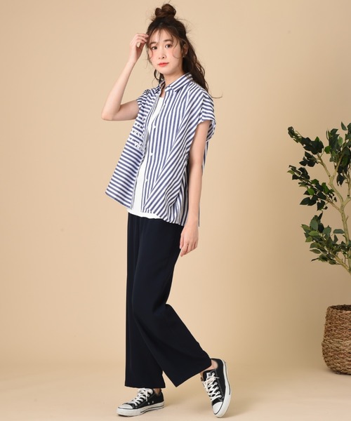 blanc basque(ブランバスク)の「【BLANC basque】Cliストライプ(シャツ/ブラウス・レディース・ネイビー/ホワイト・FREE)」の12枚目の写真