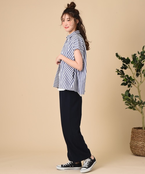 blanc basque(ブランバスク)の「【BLANC basque】Cliストライプ(シャツ/ブラウス・レディース・ネイビー/ホワイト・FREE)」の13枚目の写真