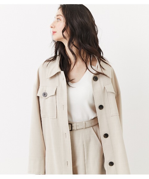 rienda（リエンダ）の「スプリングCPOミディジャケット（その他アウター・レディース・ブラック/ライトブラウン/ライトベージュ・FREE）」の12枚目の写真