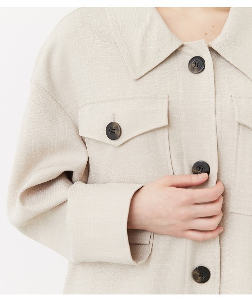 rienda（リエンダ）の「スプリングCPOミディジャケット（その他アウター・レディース・ブラック/ライトブラウン/ライトベージュ・FREE）」の21枚目の写真