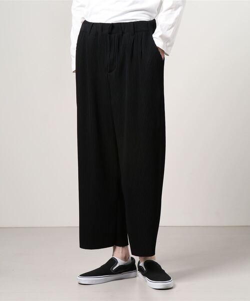 Bling Leads（ブリングリーズ）の「Bling leads/プリーツ ワイドパンツ（その他パンツ・メンズ・ブラック/グレー/グレイッシュベージュ/グレイッシュブルー・MEDIUM/LARGE）」の2枚目の写真