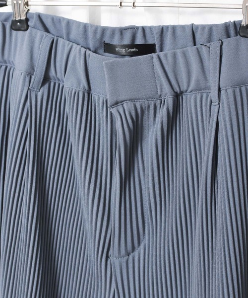 Bling Leads（ブリングリーズ）の「Bling leads/プリーツ ワイドパンツ（その他パンツ・メンズ・ブラック/グレー/グレイッシュベージュ/グレイッシュブルー・MEDIUM/LARGE）」の14枚目の写真