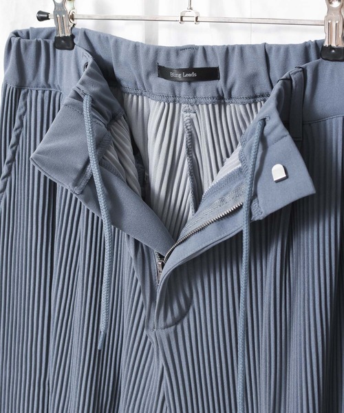 Bling Leads（ブリングリーズ）の「Bling leads/プリーツ ワイドパンツ（その他パンツ・メンズ・ブラック/グレー/グレイッシュベージュ/グレイッシュブルー・MEDIUM/LARGE）」の11枚目の写真