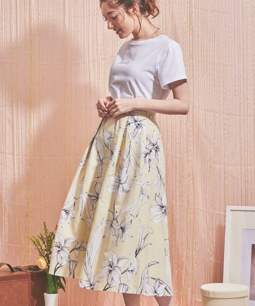 NOELA（ノエラ）の「フラワープリントタフタスカート（スカート）」 - WEAR