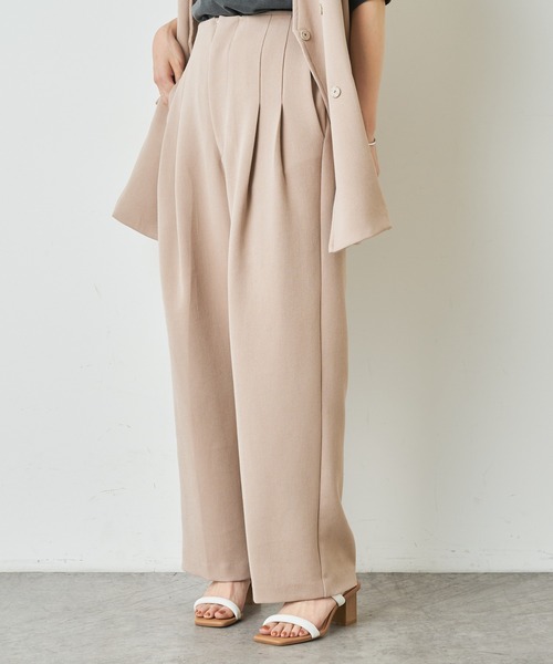 Omekashi（オメカシ）の「ダブルタックパンツ（その他パンツ・レディース・オフホワイト/ベージュ/ブラック・36/38）」の12枚目の写真