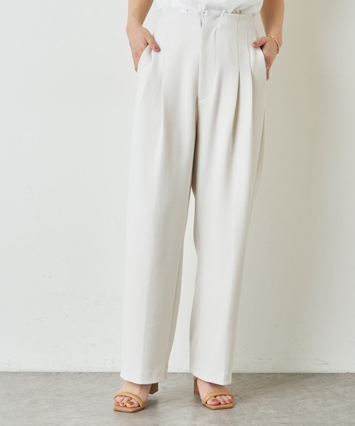 Omekashi（オメカシ）の「ダブルタックパンツ（その他パンツ・レディース・オフホワイト/ベージュ/ブラック・36/38）」の15枚目の写真