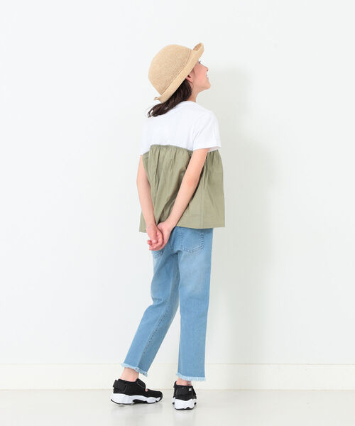 B:MING by BEAMS(ビーミングバイビームス)の「B:MING by BEAMS / 布帛コンビ カットソー(80~150cm)(Tシャツ/カットソー・キッズ・ホワイト系その他5/ブルー系その他2/オフホワイト/ブラウン系その他・80/110/140/100/90/130/120/150)」の17枚目の写真