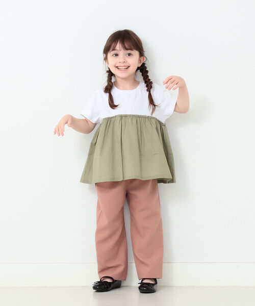 B:MING by BEAMS(ビーミングバイビームス)の「B:MING by BEAMS / 布帛コンビ カットソー(80~150cm)(Tシャツ/カットソー・キッズ・ホワイト系その他5/ブルー系その他2/オフホワイト/ブラウン系その他・80/110/140/100/90/130/120/150)」の19枚目の写真