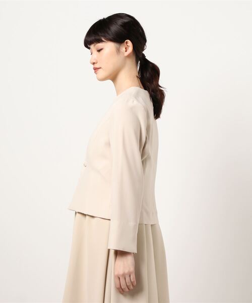 KATHARINE ROSS（キャサリンロス）の「【KATHARINE ROSS】●結婚式 パールピン付ジャケット（ドレス・レディース・ベージュ・MEDIUM）」の3枚目の写真