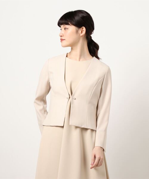 KATHARINE ROSS（キャサリンロス）の「【KATHARINE ROSS】●結婚式 パールピン付ジャケット（ドレス・レディース・ベージュ・MEDIUM）」の9枚目の写真