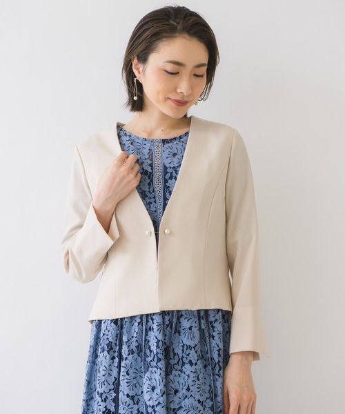 KATHARINE ROSS（キャサリンロス）の「【KATHARINE ROSS】●結婚式 パールピン付ジャケット（ドレス・レディース・ベージュ・MEDIUM）」の5枚目の写真