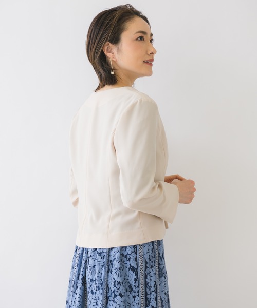 KATHARINE ROSS（キャサリンロス）の「【KATHARINE ROSS】●結婚式 パールピン付ジャケット（ドレス・レディース・ベージュ・MEDIUM）」の7枚目の写真