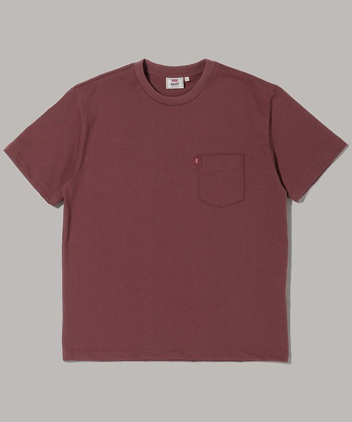 Levi's（リーバイス）の「MADE IN THE USA BOXY TEE MADDER BROWN（Tシャツ/カットソー・メンズ・レッド・S/M/L/XL）」の2枚目の写真