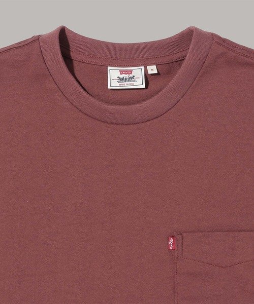 Levi's（リーバイス）の「MADE IN THE USA BOXY TEE MADDER BROWN（Tシャツ/カットソー・メンズ・レッド・S/M/L/XL）」の3枚目の写真