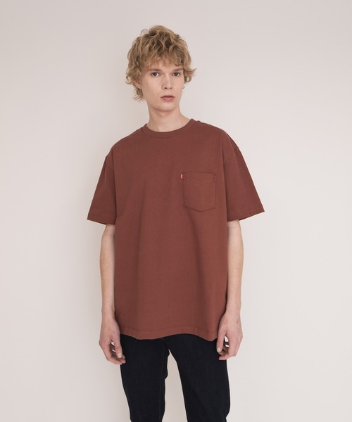 Levi's（リーバイス）の「MADE IN THE USA BOXY TEE MADDER BROWN（Tシャツ/カットソー・メンズ・レッド・S/M/L/XL）」の14枚目の写真
