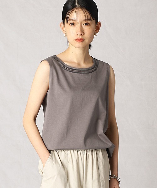 Comme　Ca　Mature（コムサマチュア）の「タンクトップ（タンクトップ・レディース・ホワイト/ブラック/ベージュ/ブラウン・MEDIUM/LARGE）」の3枚目の写真