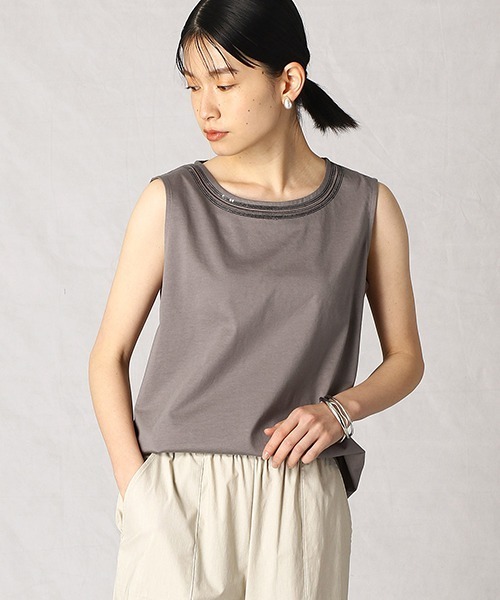 Comme　Ca　Mature（コムサマチュア）の「タンクトップ（タンクトップ・レディース・ホワイト/ブラック/ベージュ/ブラウン・MEDIUM/LARGE）」の16枚目の写真