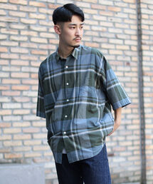 BEAMS | BEAMS / コットン シルク チェック イージー シャツ(シャツ/ブラウス)