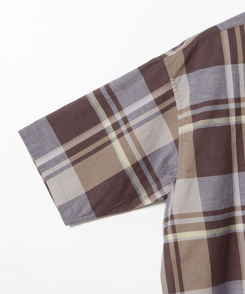 BEAMS（ビームス）の「BEAMS / コットン シルク チェック イージー シャツ（シャツ/ブラウス・メンズ・パープル/グリーン・SMALL/MEDIUM/LARGE）」の13枚目の写真